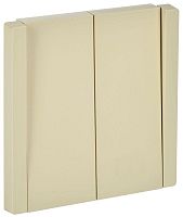 Выключатель 2-кл. СП FORTE&PIANO 10А FP405 ваниль IEK FP-V20-0-10-1-K10