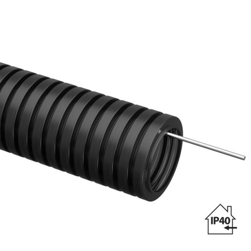 Труба гофрированная ПНД d16мм с протяжкой черн. (уп.50м) TOKOV ELECTRIC TKE-PND16-BL-50 Труба гофрированная ПНД d16мм с протяжкой черн. (уп.50м) TOKOV ELECTRIC TKE-PND16-BL-50