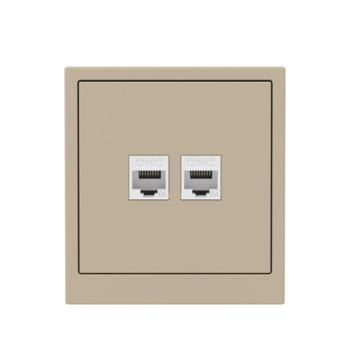 Розетка компьютерная 2-м KANT RJ45 кат.6A без шторки ванильн. марципан DKC 7015674 фото 5 Розетка компьютерная 2-м KANT RJ45 кат.6A без шторки ванильн. марципан DKC 7015674 фото 5
