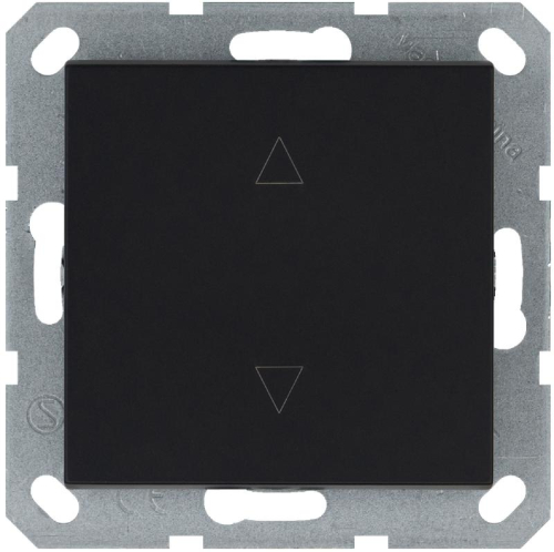 Выключатель для жалюзи 1-кл. 10А IP20 механизм черн. матовый soft touch Jasmart G3018PB Выключатель для жалюзи 1-кл. 10А IP20 механизм черн. матовый soft touch Jasmart G3018PB