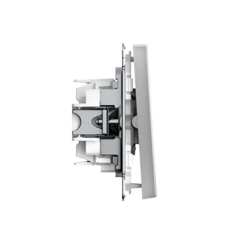 Переключатель 2-кл. ArtGallery 10AX быстрозажим. клем. механизм алюм. SE GAL000365S фото 5