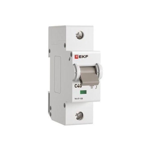 Выключатель автоматический 1п C 40А 15кА ВА 47-125 PROxima EKF mcb47125-1-40C фото 2