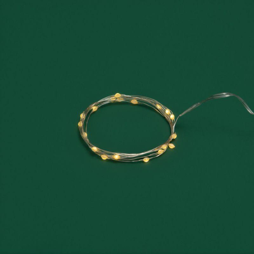 Гирлянда светодиодная "Роса" с крупными каплями 2м 20LED тепл. бел. IP20 2хCR2032 (в комплекте) Neon-Night 302-006 фото 6