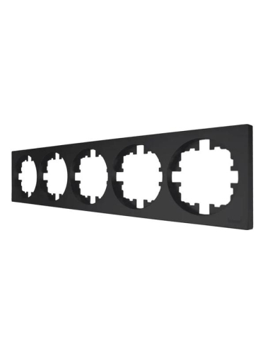 Рамка 5-м OSEN горизонт. квадрат черн. бархат LEZARD 743-4200-150 фото 2