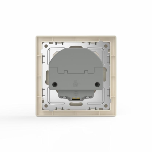 Розетка 1-м СП Pixel IP20 с заземл. с 2-мя заряд. устр. USB тип A+C механизм беж. TOKOV ELECTRIC TKE-PX-R1U2AC-C02 фото 3