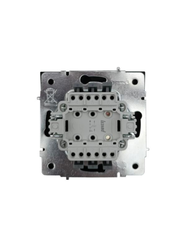 Кнопка звонка с индик. СП ZIMA IP20 безвинт. зажим черн. бархат LEZARD 704-4288-108QC фото 6