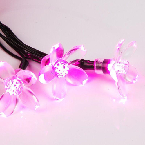 Гирлянда светодиодная "Цветы Сакуры" 7м 50LED роз. 1.5Вт IP20 с контроллером 8 режимов Neon-Night 303-038 фото 5