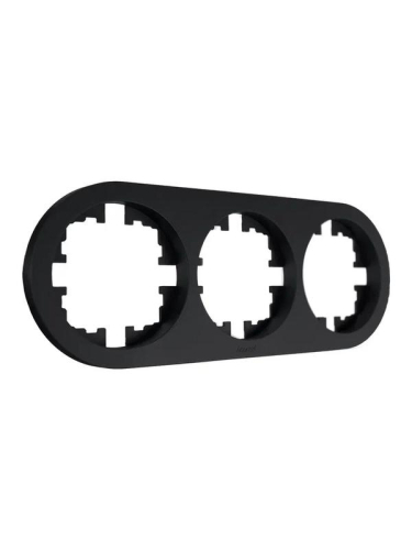 Рамка 3-м OSEN горизонт. круглая черн. бархат LEZARD 744-4200-148 фото 2 Рамка 3-м OSEN горизонт. круглая черн. бархат LEZARD 744-4200-148 фото 2