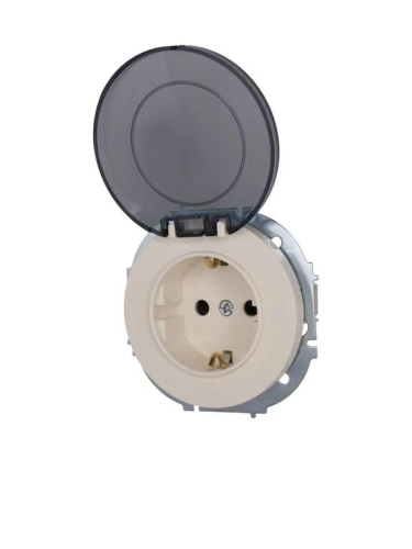 Розетка 1-м СП OSEN IP44 с заземл. с крышкой ПБТ механизм сл. кость LEZARD 743-9088-123BIPCH фото 2 Розетка 1-м СП OSEN IP44 с заземл. с крышкой ПБТ механизм сл. кость LEZARD 743-9088-123BIPCH фото 2