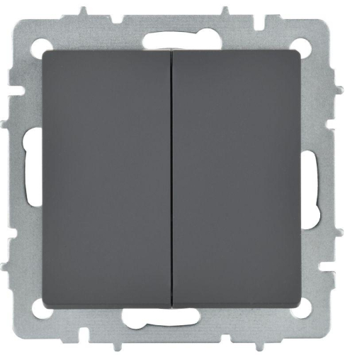 Выключатель перекрестный 2-кл. СП BRITE ВС10-2-3-БрГ 10А механизм графит IEK BR-V23-0-10-K53 фото 2 Выключатель перекрестный 2-кл. СП BRITE ВС10-2-3-БрГ 10А механизм графит IEK BR-V23-0-10-K53 фото 2