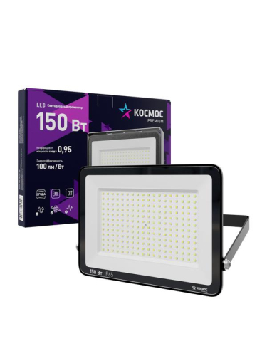 Прожектор светодиодный PREMIUM 150Вт 6500К 15000лм IP65 КОСМОС KOS_PR_LED_150 фото 2