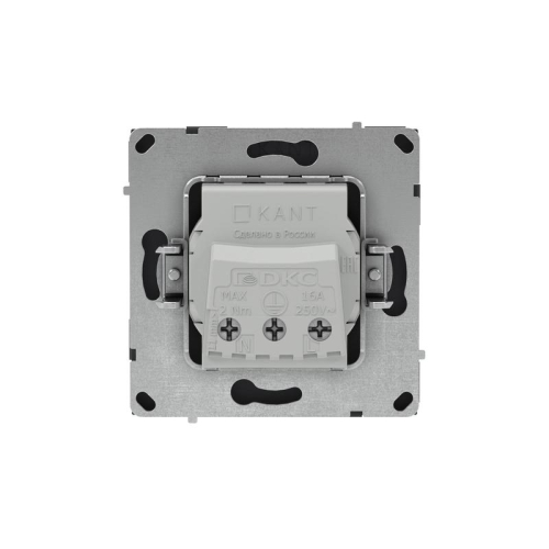 Розетка силовая KANT 2P+E защ. шторки черн. уголь DKC 7012003 фото 3 Розетка силовая KANT 2P+E защ. шторки черн. уголь DKC 7012003 фото 3