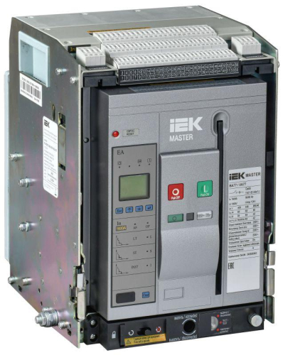 Выключатель автоматический воздушный 3п AC ВА77 W3P A 65кА 1600А EA выдвижн. с компл. аксессур. MASTER IEK MI-ACB10-3WA-065-1600-ACF Выключатель автоматический воздушный 3п AC ВА77 W3P A 65кА 1600А EA выдвижн. с компл. аксессур. MASTER IEK MI-ACB10-3WA-065-1600-ACF