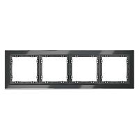 Рамка 4-м S70 стеклян. графит Voltum VLS110407