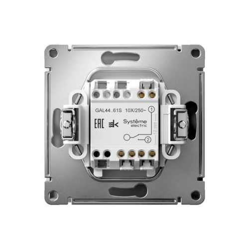 Переключатель 1-кл. ArtGallery IP44 10AX быстрозажим. клем. механизм бел. SE GAL440161S фото 3