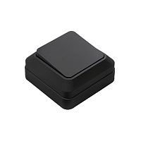 Выключатель 1-кл. BOLLETO накладной 7021B черн. IN HOME 4690612061016