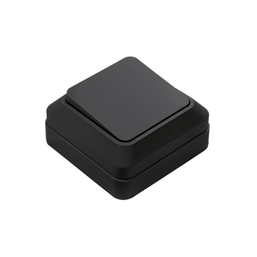 Выключатель 1-кл. BOLLETO накладной 7021B черн. IN HOME 4690612061016 Выключатель 1-кл. BOLLETO накладной 7021B черн. IN HOME 4690612061016