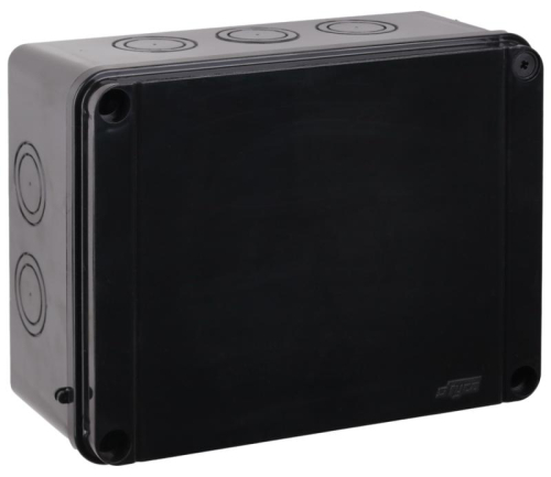 Коробка Тусо распаячная для ОП 300х220х120мм без гермовводов УХЛ1 IP67 черн. Ruvinil 67068Ч