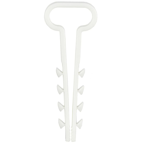 Дюбель-хомут 14х6мм для плоского кабеля нейлон бел. (уп.100шт) GENERICA UDH14-14-06-100-K01-G фото 2