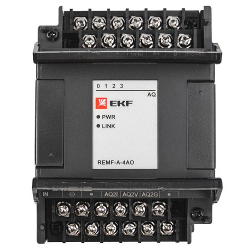 Модуль аналогового вывода REMF 4 PRO-Logic (без поверки) EKF REMF-A-4AO фото 7
