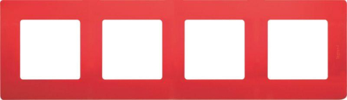 Рамка 4-м Etika красн. IEK 672534 фото 2 Рамка 4-м Etika красн. IEK 672534 фото 2