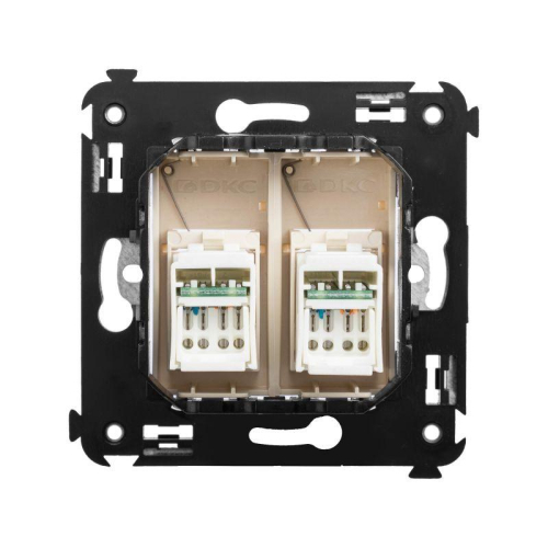 Розетка компьютерная 2-м СП Avanti "Ванильная дымка" RJ45 кат.6 DKC 4405294 фото 6