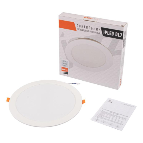 Светильник светодиодный PLED DL7 WH Downlight 24Вт 4000К 220х26мм IP54 ДВО встраив. Pro JazzWay 5042568 фото 4 Светильник светодиодный PLED DL7 WH Downlight 24Вт 4000К 220х26мм IP54 ДВО встраив. Pro JazzWay 5042568 фото 4