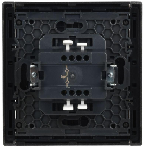 Выключатель 1-кл. FORTE&PIANO 10А FP510 с самовозвратом сталь IEK FP-V14-0-10-1-K46 фото 5