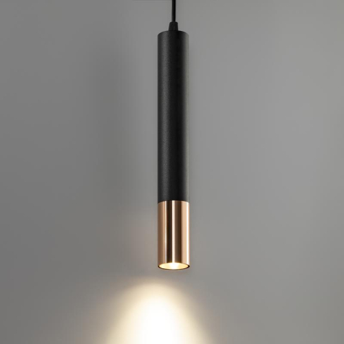 Светильник трековый подвес светодиодный ARTLINE 40х40х300мм 12Вт 960Лм 4000К 230В алюм. 6.4кв.м черн./зол. Ritter 59711 1 фото 2