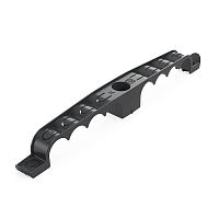 Держатель труб d20мм для прямого монтажа двусторон. на 8 мест черн. (уп.20шт) Промрукав PR13.03295