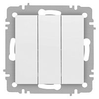 Выключатель Accent 6-106-01М тройной 10А-250В IP20 СУ AL/CU бел. матов. Intro Б0063532