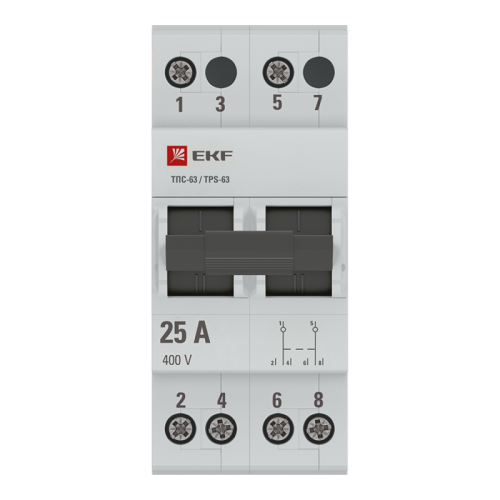 Переключатель трехпозиционный ТПС-63 2P 25А PROxima EKF TPS225 фото 2