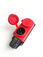 Колодка удлинителя 2-м 16А IP44 с заземл. каучук красн. КОСМОС KKsm-2g-Z-IP(R)16A Колодка удлинителя 2-м 16А IP44 с заземл. каучук красн. КОСМОС KKsm-2g-Z-IP(R)16A