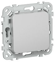 Выключатель 1-кл. СП FLITE ВС11-1-0-ФлА 10А механизм алюм. IEK FI-V10-0-10-1-K47