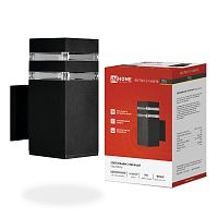 Светильник НБУ POLO-S-1xA60-BL E27 IP65 уличный настен. односторон. под 1хA60 алюм. черн. IN HOME 4690612045078