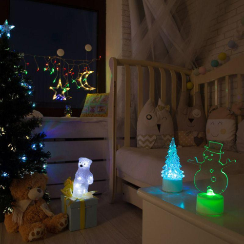 Фигура светодиодная "Елочка маленькая" 1LED RGB 0.1Вт IP20 на подставке элементы питания 3хAG13(LR44) (в компл.) Neon-Night 501-041 фото 8