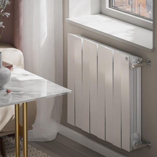 Радиатор биметал. 8 секц. PianoForte 500 Bianco Traffico Royal Thermo НС-1176327 фото 7