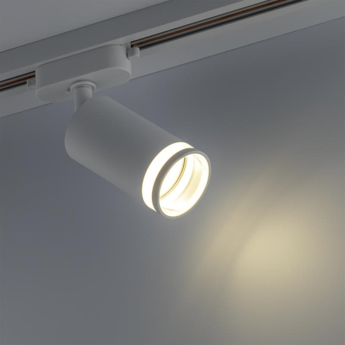 Светильник трековый ARTLINE поворотный 55х55х100мм GU10 230В алюм./пластик. 4кв.м бел. Ritter 59879 8 фото 4