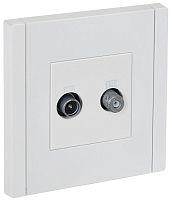 Розетка 2-м TV+SAT FORTE&PIANO FP238 бел. IEK FP-AF20-O-K01