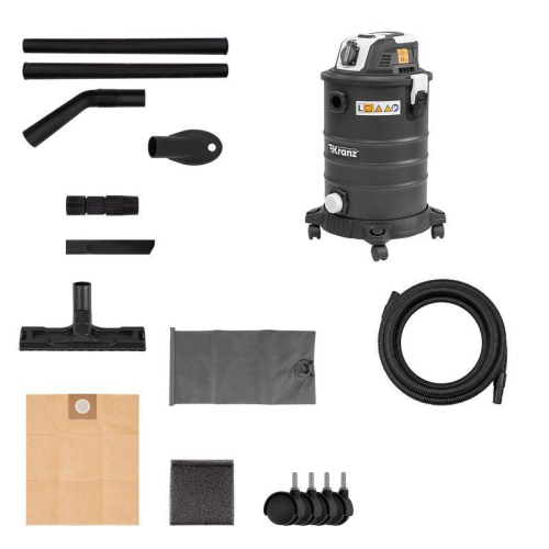 Пылесос строительный KR30 1400Вт 30л 4м Kranz KR-16-1117 фото 2