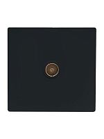 Розетка 1-мест. TV оконечная черн. бархат LEZARD 752-4200-130