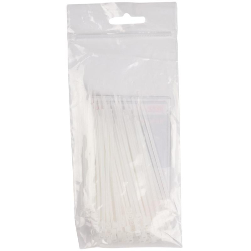 Хомут кабельный (стяжка) PCT 2.5х080-100WH 2.5х80 PA6.6 бел. (уп.100шт) JazzWay 5053670 фото 4