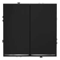 Переключатель проходной 2-кл. СП S70 10А с подсветкой механизм графит Voltum VLS020407