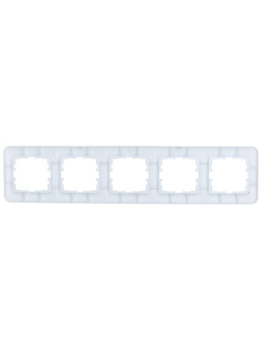Рамка 5-м ASTI горизонт. бел. LEZARD 7081-0200-150 фото 2
