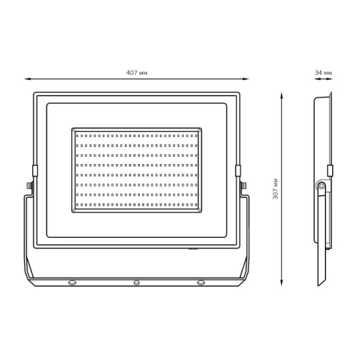 Прожектор светодиодный Elementary 200Вт IP65 6500К 17000лм PROMO G3 черн. GAUSS 613100200P фото 6