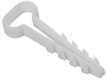 Дюбель-хомут 12х6мм для плоского кабеля нейлон бел. (уп.100шт) GENERICA UDH14-12-05-100-K01-G