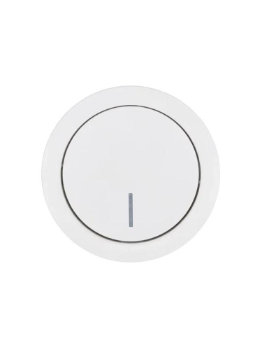 Выключатель 1-кл. СП OSEN 10А IP20 с подсветкой механизм бел. LEZARD 743-0288-111 фото 4