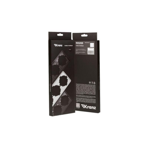 Рамка 3-м ROUND MIELE оникс Kranz KR-78-0753-3 фото 2