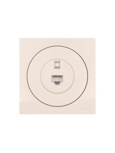 Розетка компьютерная СП OSEN RJ45 кат.6 механизм сл. кость LEZARD 743-9088-140 фото 4