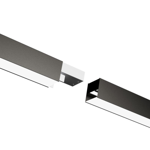 Светильник светодиодный ДПО/ДСО TS 02 S 48 OP 840 L1500 BK 1500х60х60 мм 40Вт 4000К IP20 подвесной линейный в компл. с тросом 3м черн. Русский Свет 11050224515 фото 3